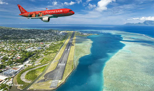 Décollage de Tahiti - Las Vegas avec Polynesair