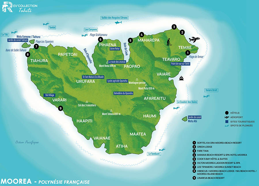 Carte de Moorea
