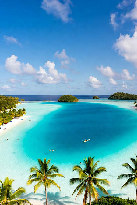Lagon Bleu à Rangiroa