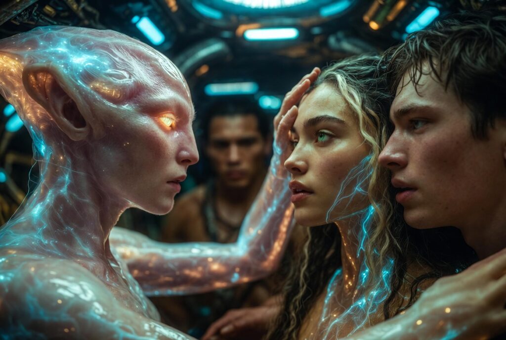 Maeva, Thomas, Teva - Les Secrets d'Amosia - accueil amical par Galadriel