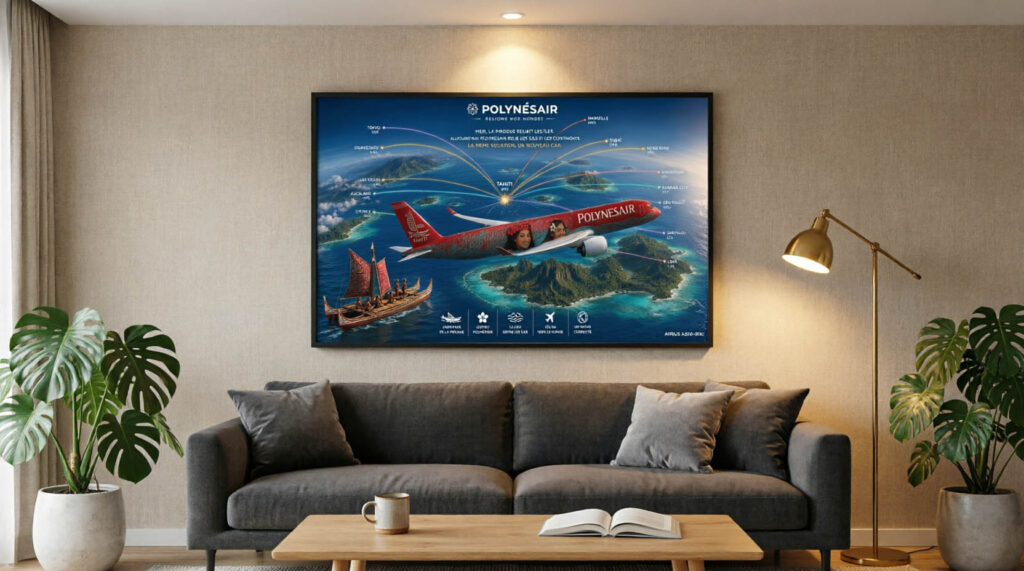 Tableau numérique de POLYNESAIR