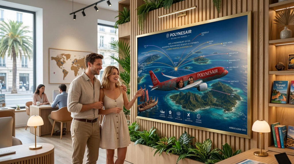 Tableau numérique de POLYNESAIR